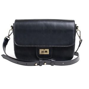Andar The Penny Black Leather Crossbody Purse